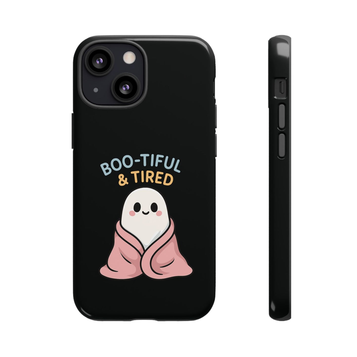 Boo-tiful & Tired Phone Case, Halloween-Themed Design