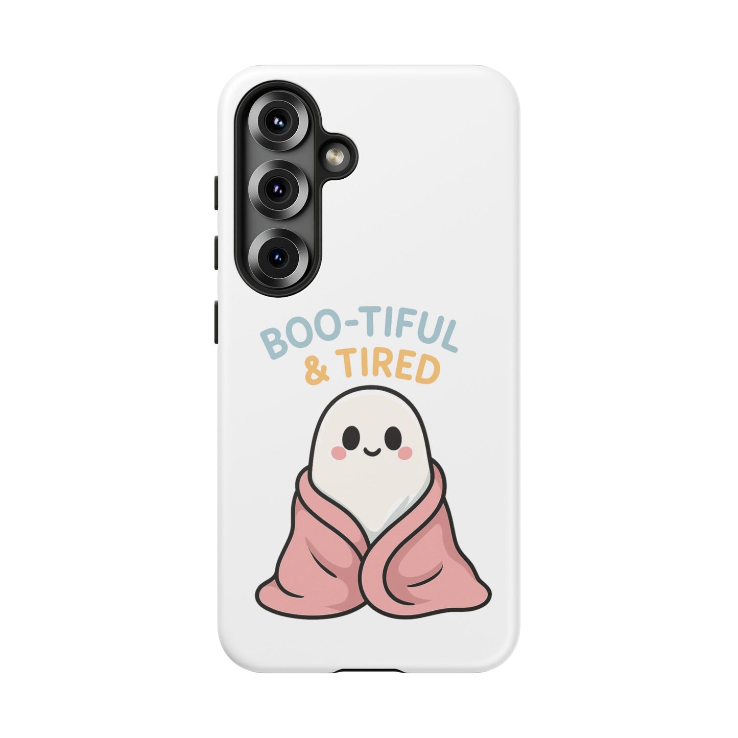 Boo-tiful & Tired Phone Case, Halloween-Themed Design
