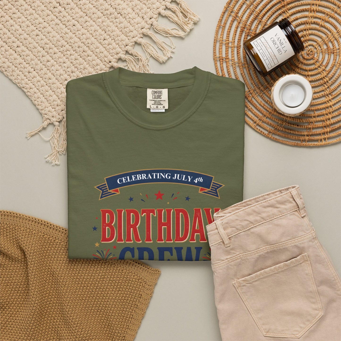 Birthday Crew T-Shirt — Patriotic Celebration Tee, 4th of July Shirt, Independence Day Gift