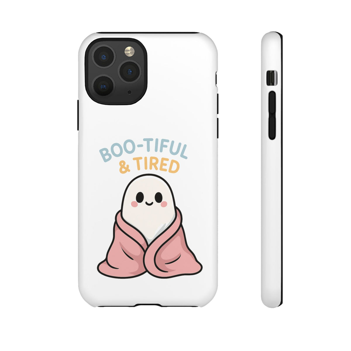 Boo-tiful & Tired Phone Case, Halloween-Themed Design