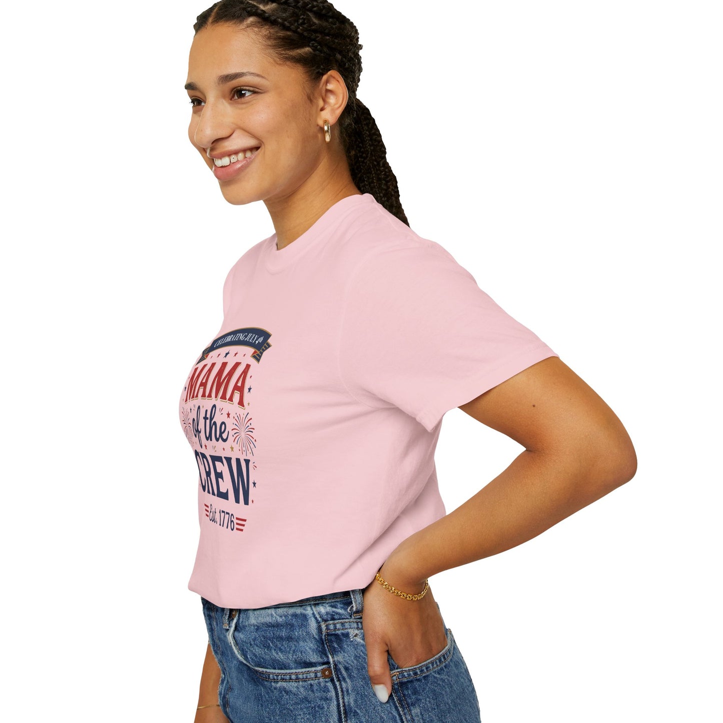 Mama of the Crew T-Shirt — Patriotic 4th of July Tee, Independence Day Shirt