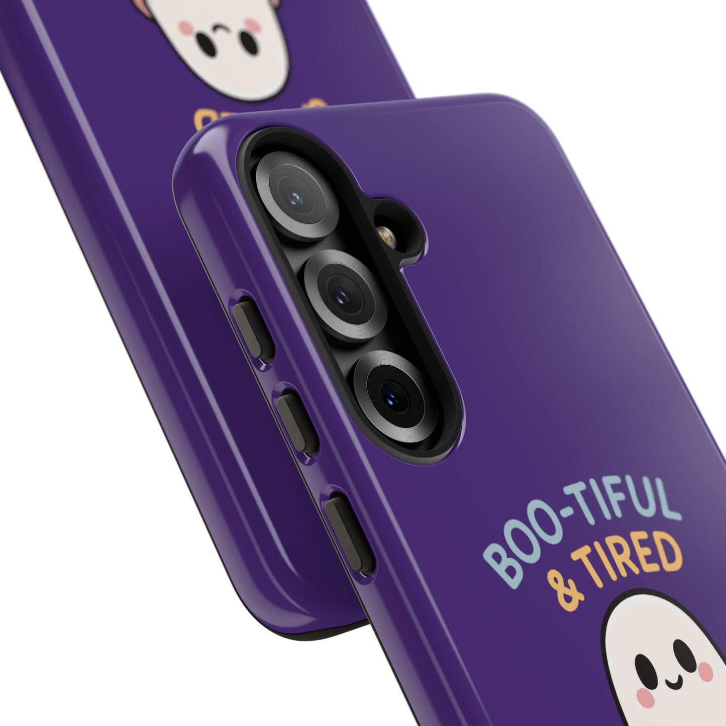 Boo-Tiful & Tired Phone Case, Halloween-Themed Design