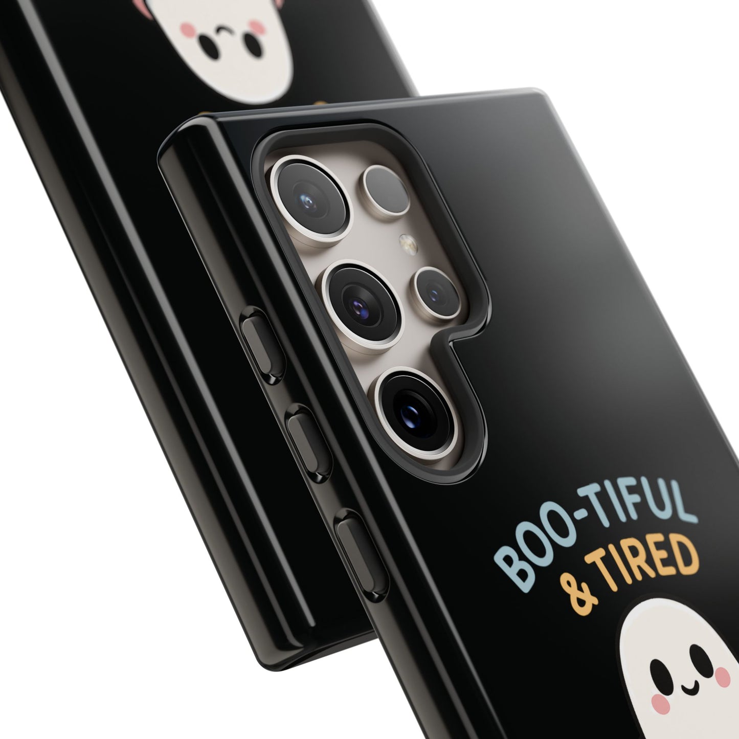 Boo-tiful & Tired Phone Case, Halloween-Themed Design
