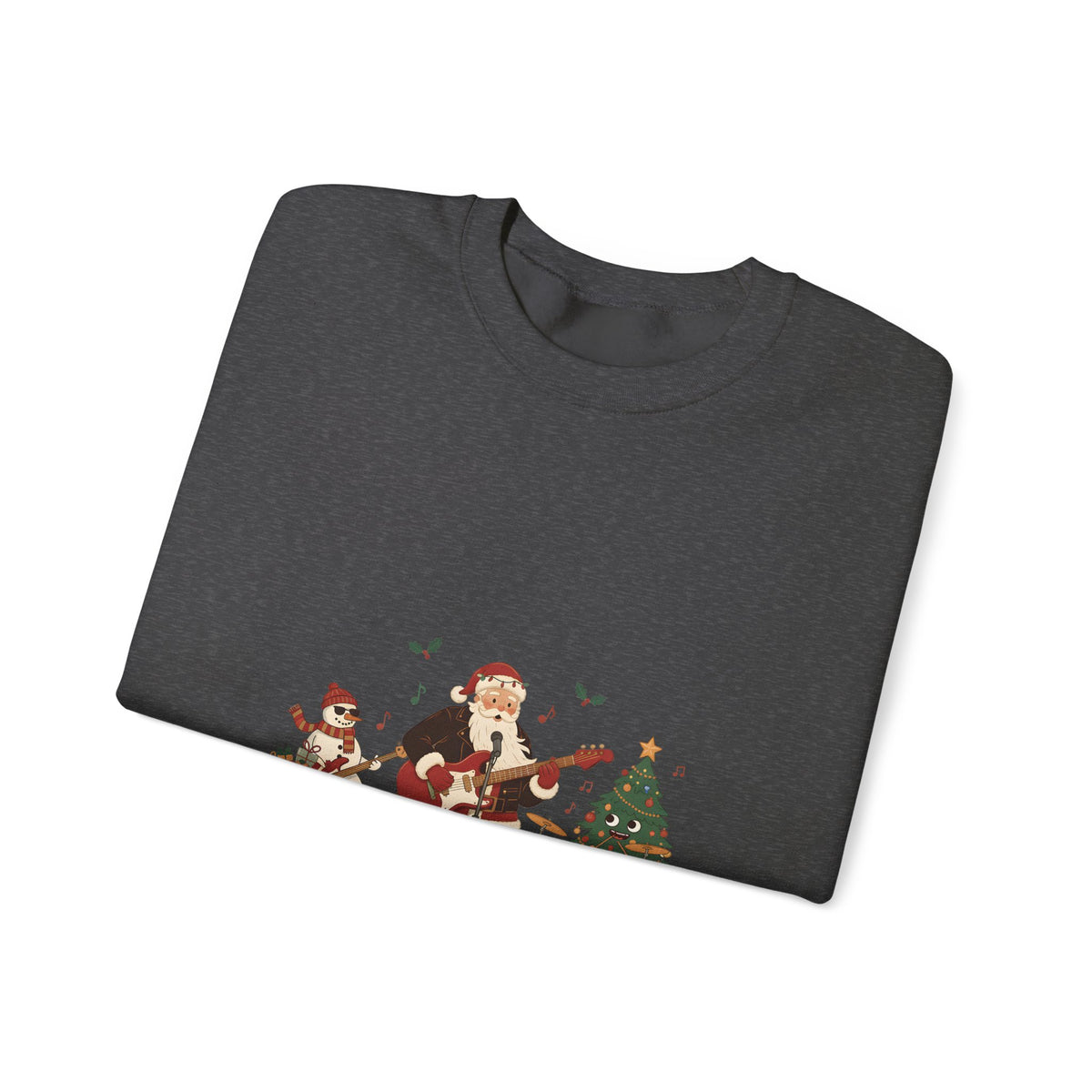 Funny Christmas Sweatshirt – "The Jingle Rockers" Holiday Band Crewneck