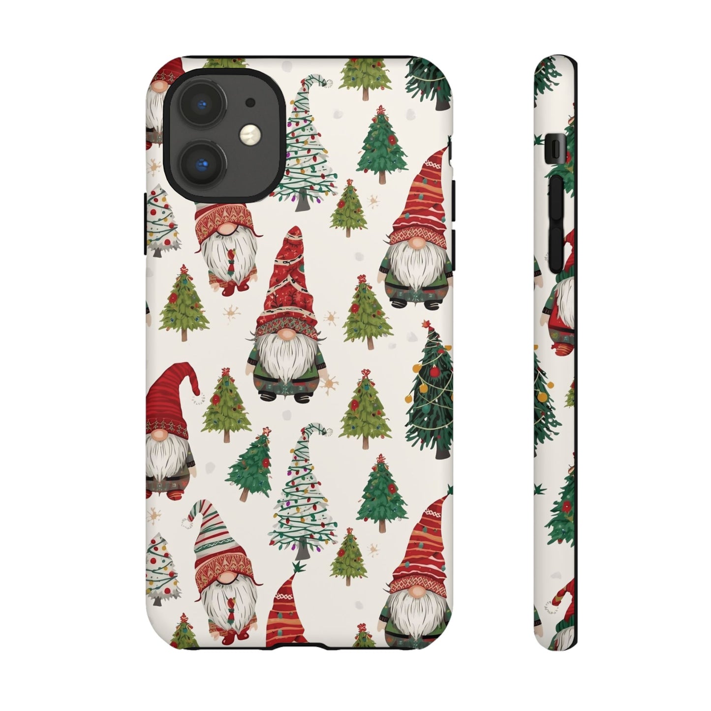 Christmas Gnome Phone Case, Dual Layer Phone Case for Iphone 17, 16, 15, 14, 13, 12, 11 & Samsung