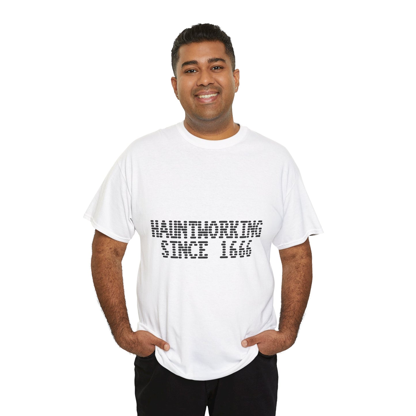 Hauntworking Since 1666-Cotton Tee, Halloween-Themed Tshirt