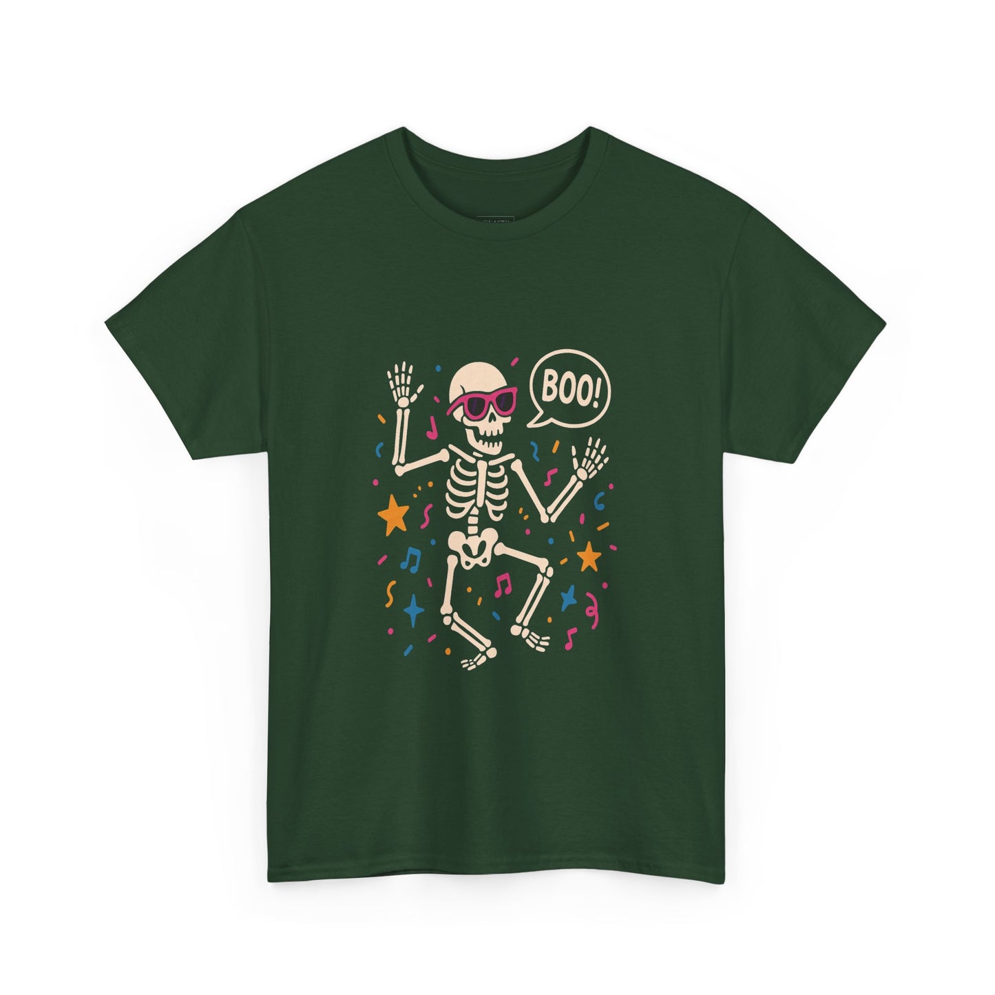 Halloween Skeleton Tee, Unisex Graphic Tee, Spooky Fun Shirt