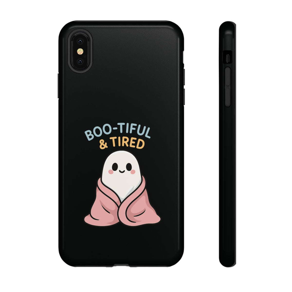 Boo-tiful & Tired Phone Case, Halloween-Themed Design