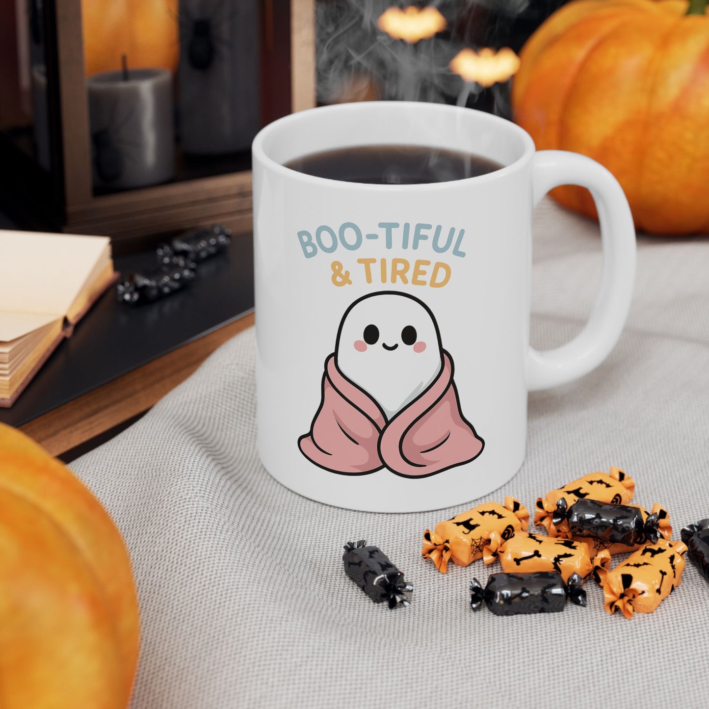 High-Quality Ceramic Mug, Halloween Concept