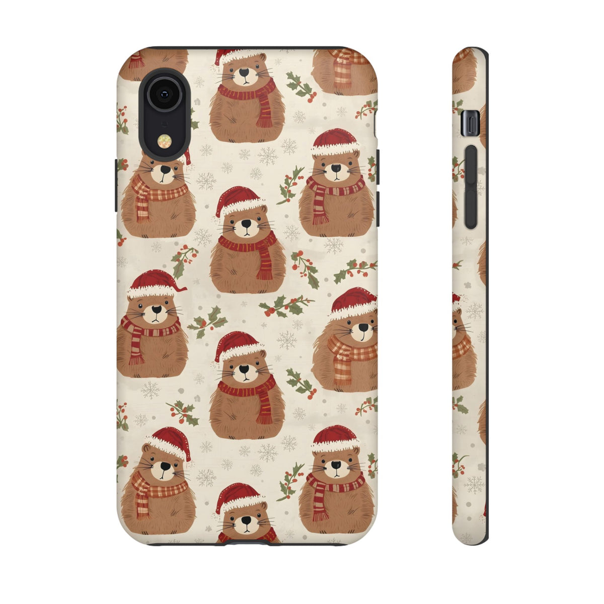 Christmas Phone Case, Cute Capybara Phone Case for Iphone & Samsung