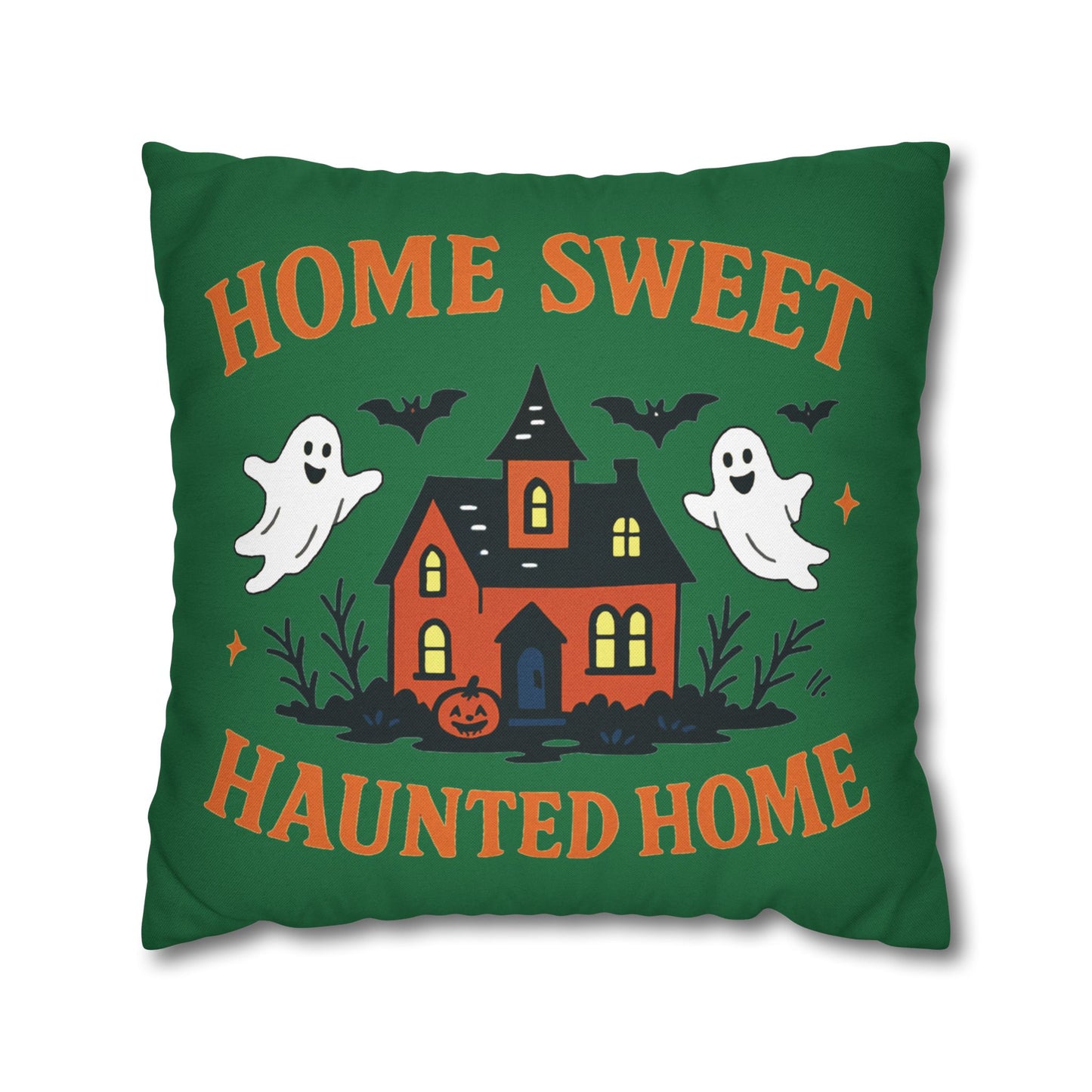 Halloween-Themed Decorative Pillowcase, Haunted Home Accent
