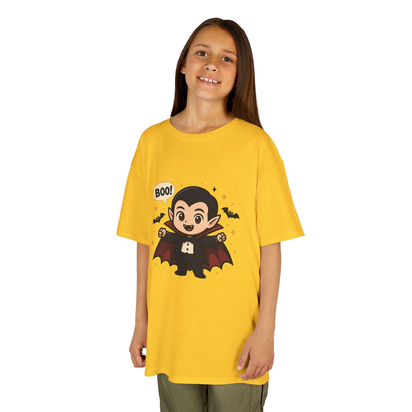 Cute Halloween Kids Tee, Spooky Costume Top, Kids Vampire Shirt, Halloween Party Apparel, Boo Design Tee