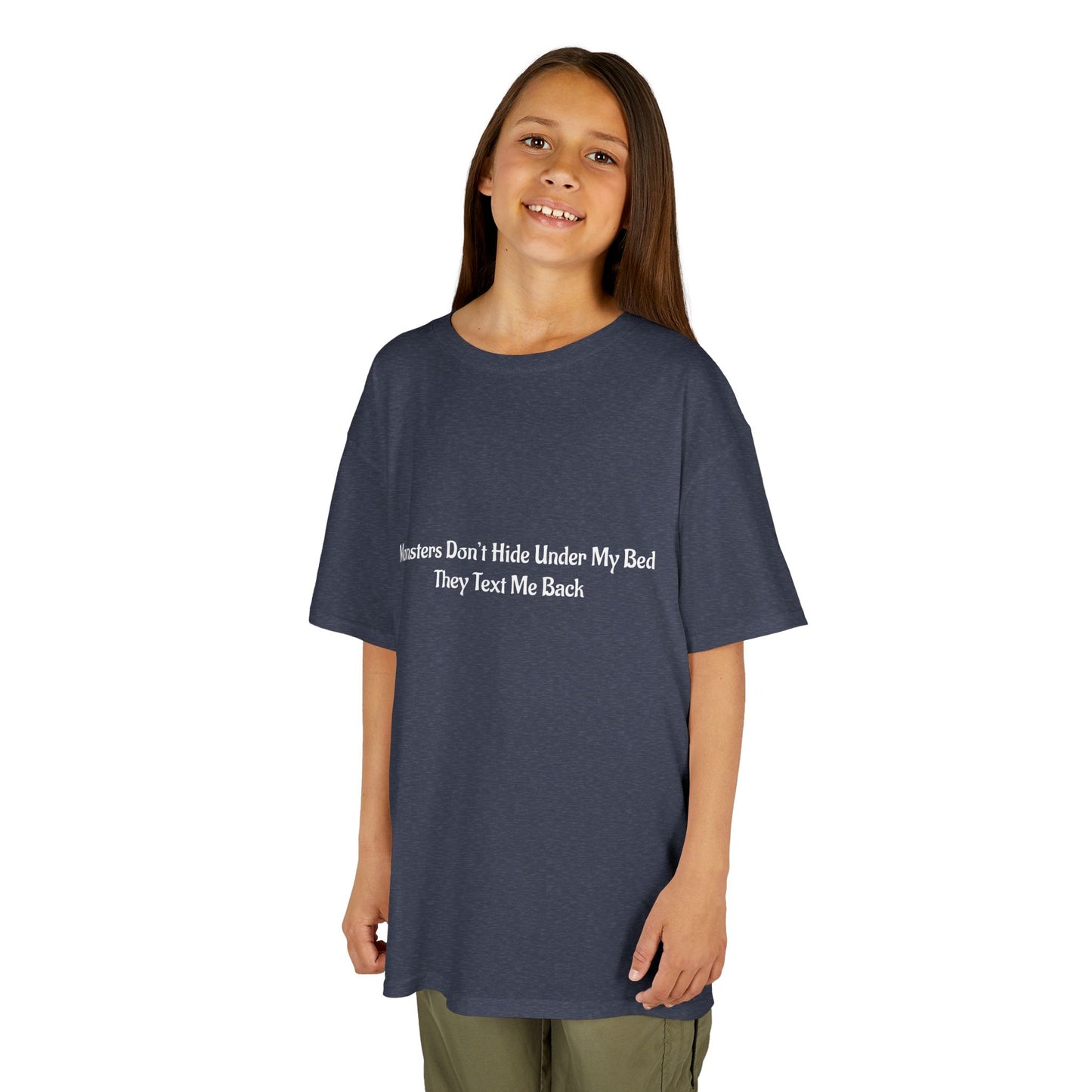 Funny Kids Monster Tee, Kids Heavy Cotton Shirt, Halloween T-Shirt