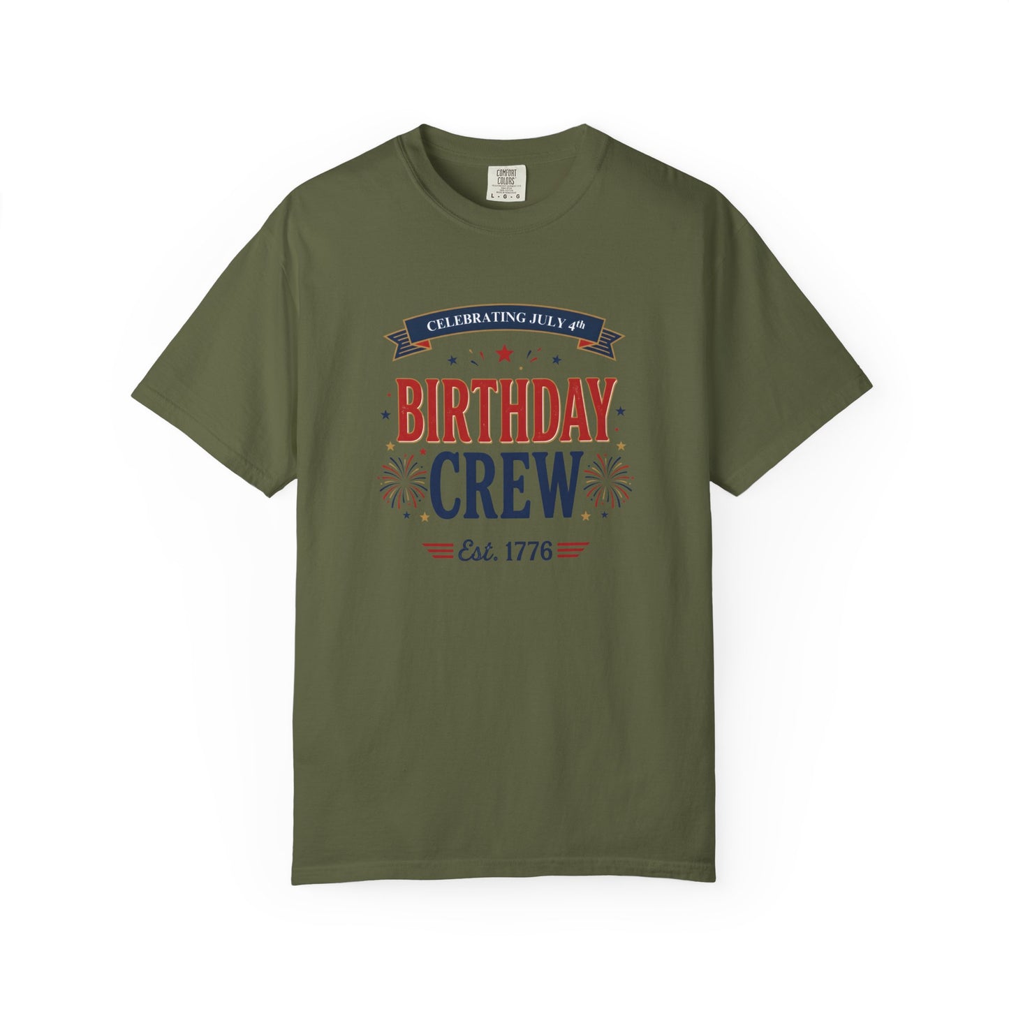 Birthday Crew T-Shirt — Patriotic Celebration Tee, 4th of July Shirt, Independence Day Gift