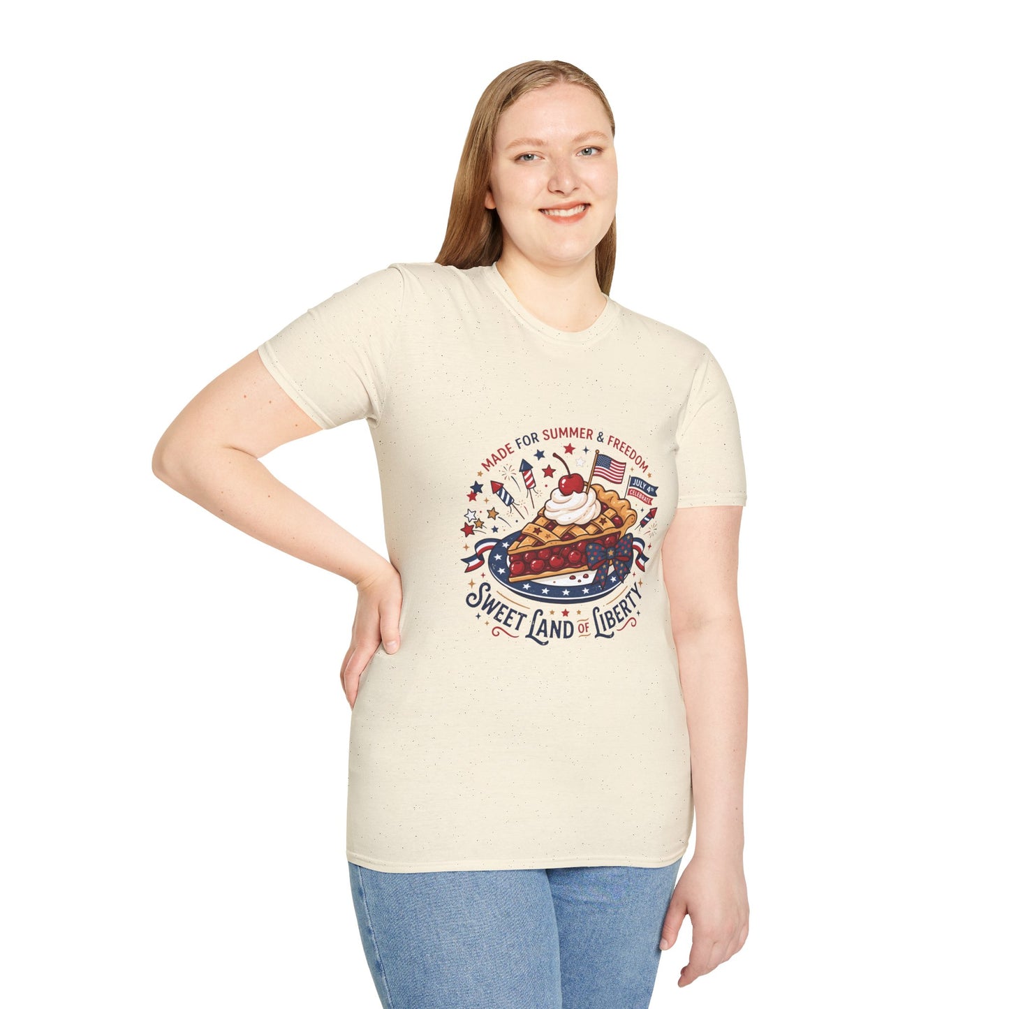 Sweet Land of Liberty Pie T-Shirt — Patriotic 4th of July Dessert Graphic Tee