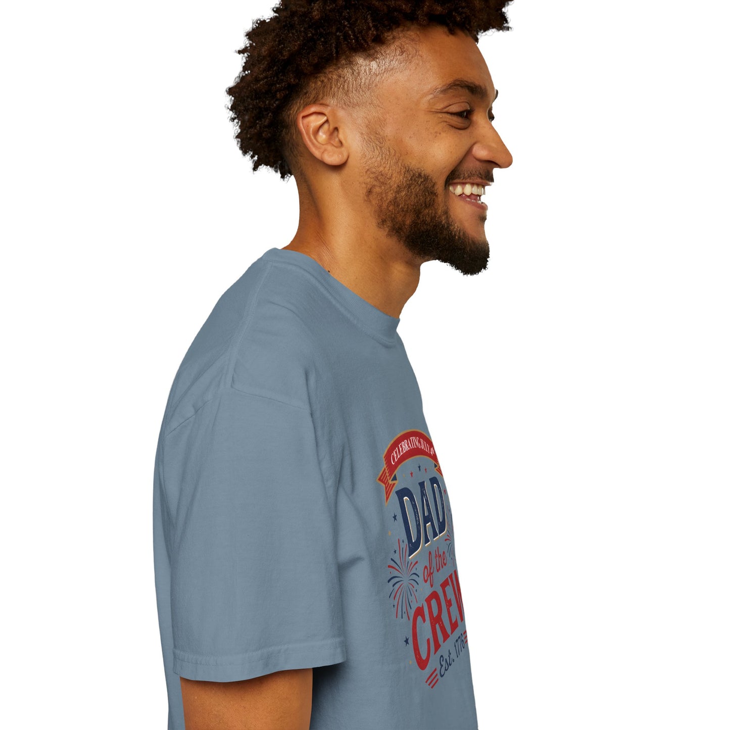 Dad of the Crew T-Shirt — Patriotic 4th of July Tee, Independence Day Shirt