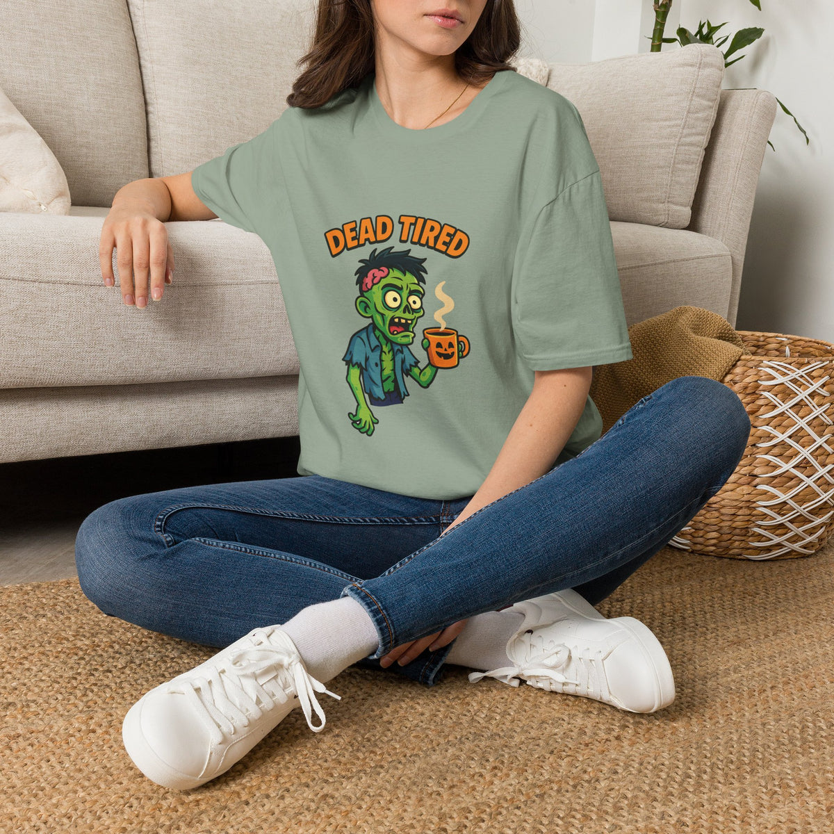 Dead Tired Zombie T-Shirt, Gifts for Halloween