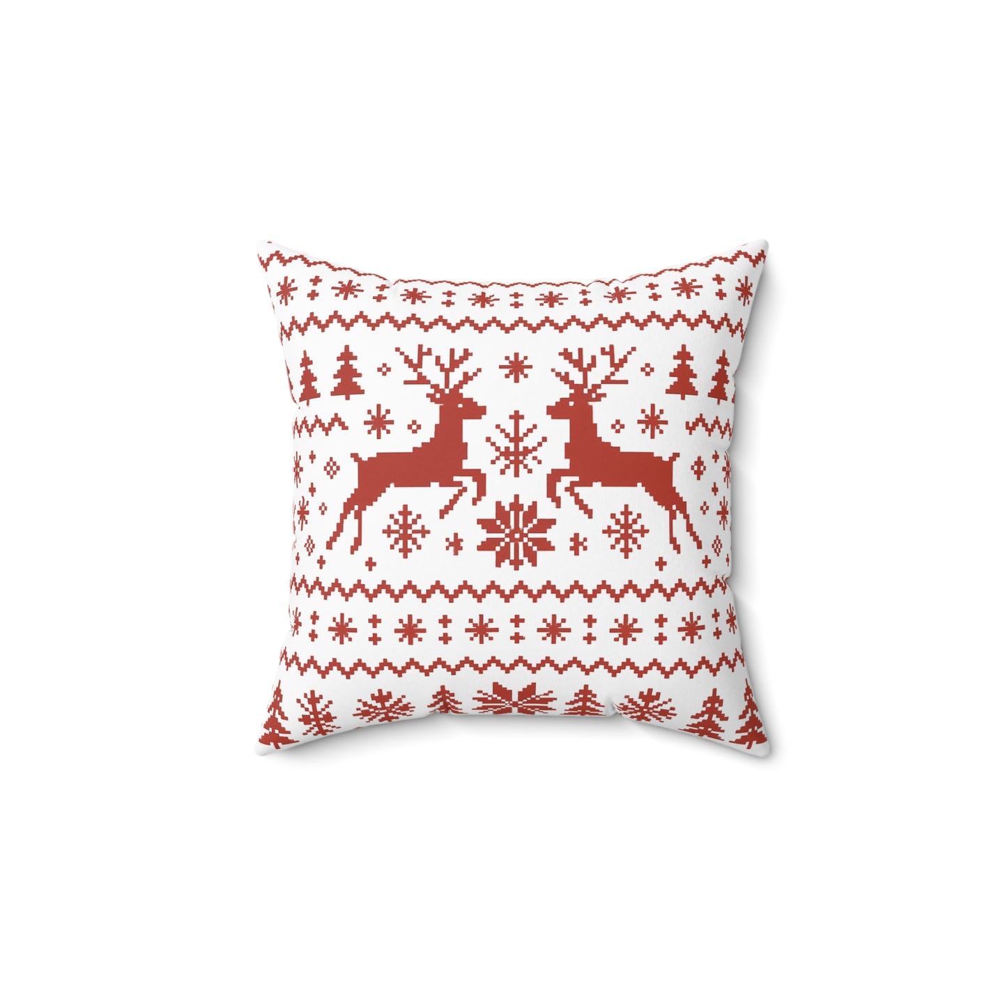 Cozy Christmas Reindeer Pillow, Holiday Decor, Festive Cushion, Winter Home Decoration