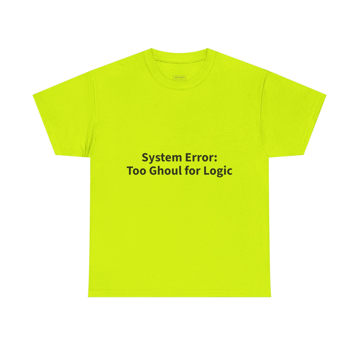System Error Tee - Unisex Heavy Cotton Shirt, Perfect for Halloween, Geeky Fun