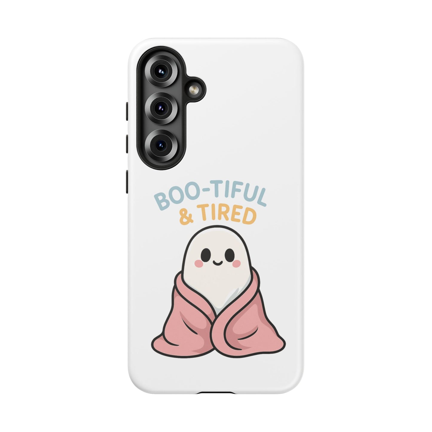 Boo-tiful & Tired Phone Case, Halloween-Themed Design