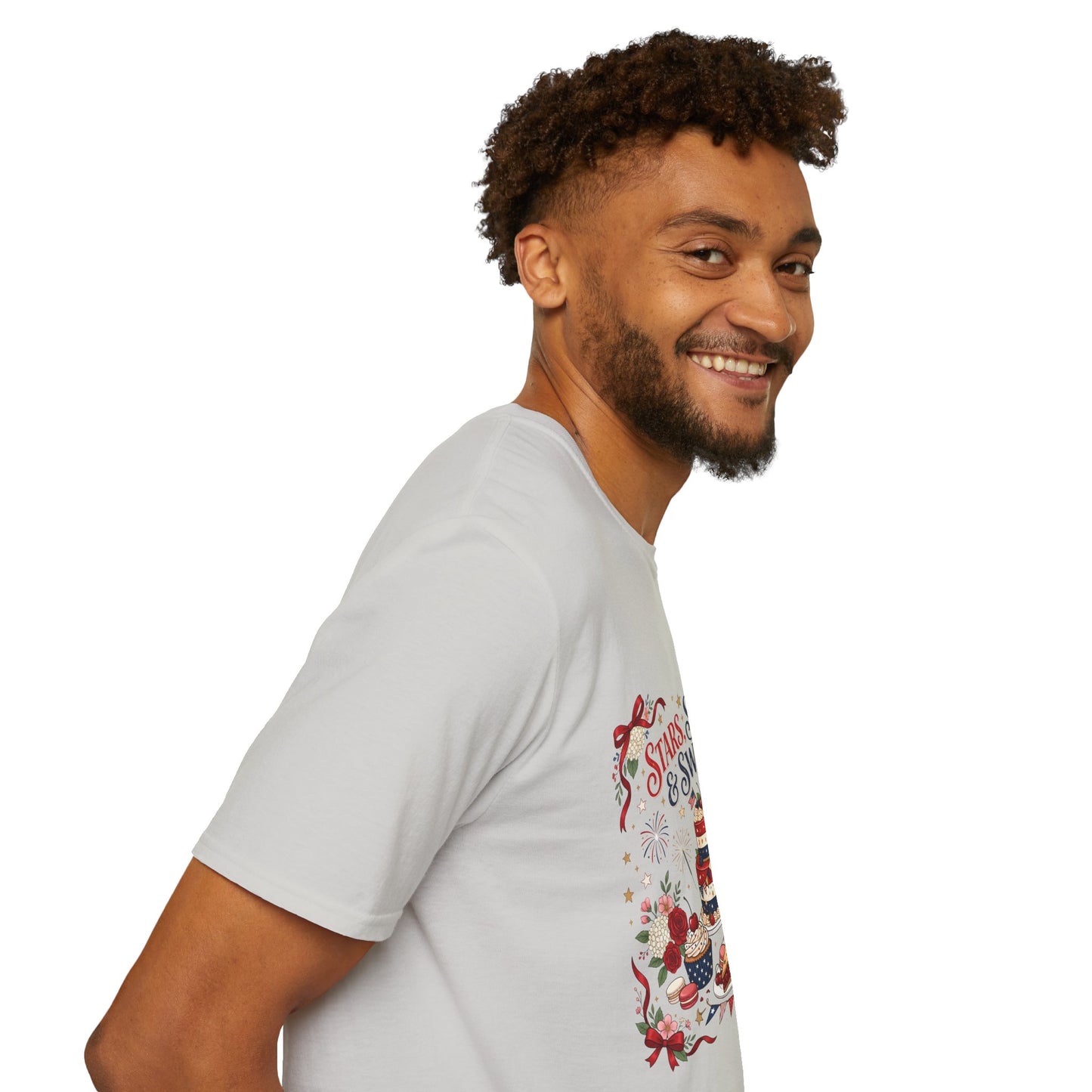 Stars, Stripes & Sweets T-Shirt — Patriotic 4th of July Dessert Graphic Tee