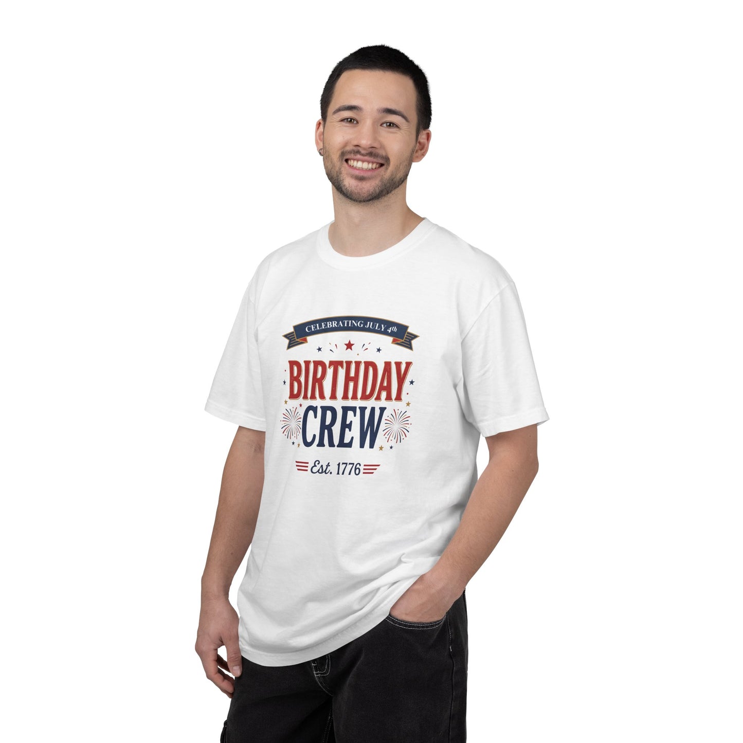 Birthday Crew T-Shirt — Patriotic Celebration Tee, 4th of July Shirt, Independence Day Gift
