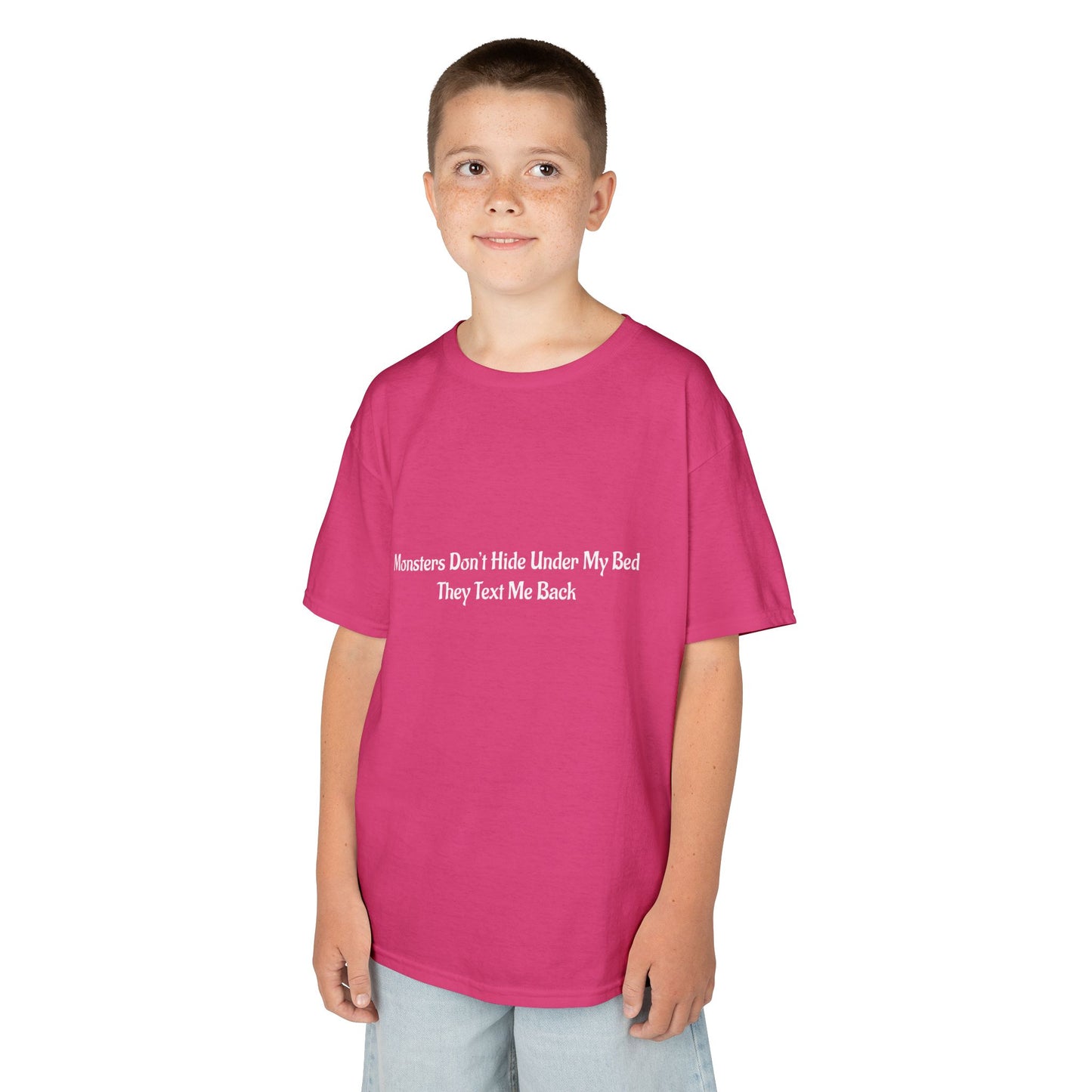 Funny Kids Monster Tee, Kids Heavy Cotton Shirt, Halloween T-Shirt