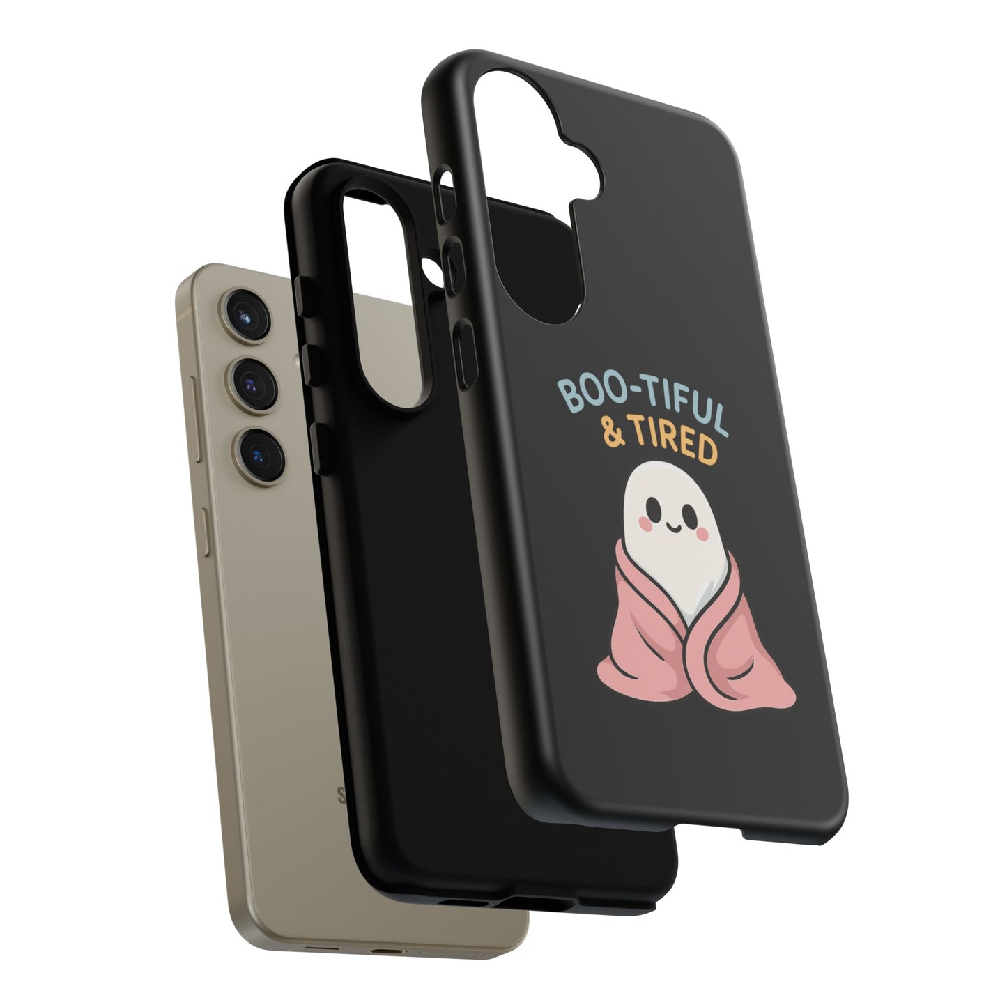 Boo-tiful & Tired Phone Case, Halloween-Themed Design