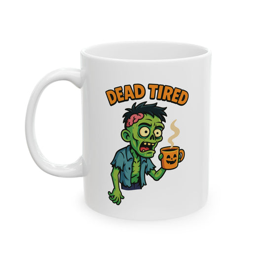 Funny Ceramic Mug, Zombie-Themed Halloween Decor