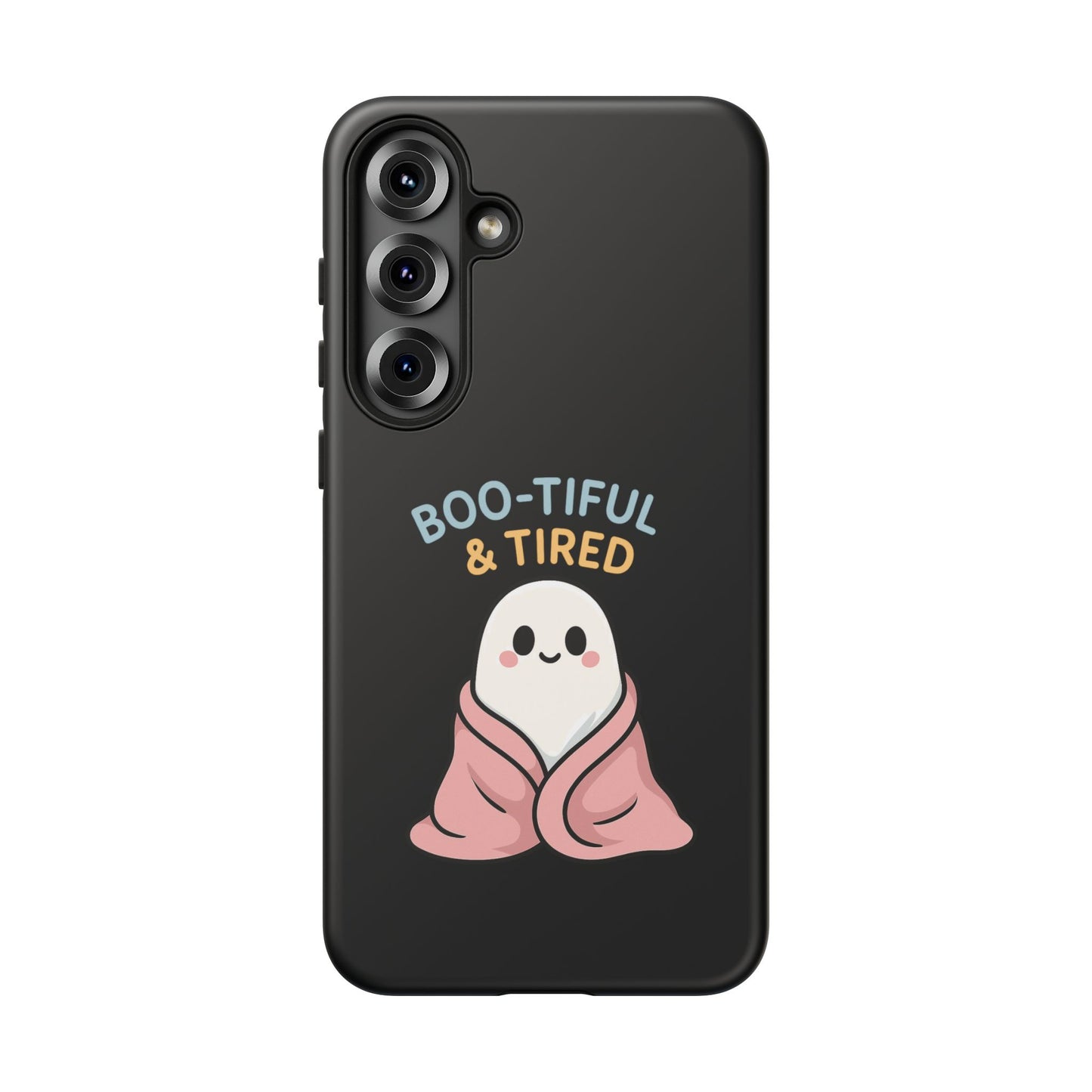 Boo-tiful & Tired Phone Case, Halloween-Themed Design