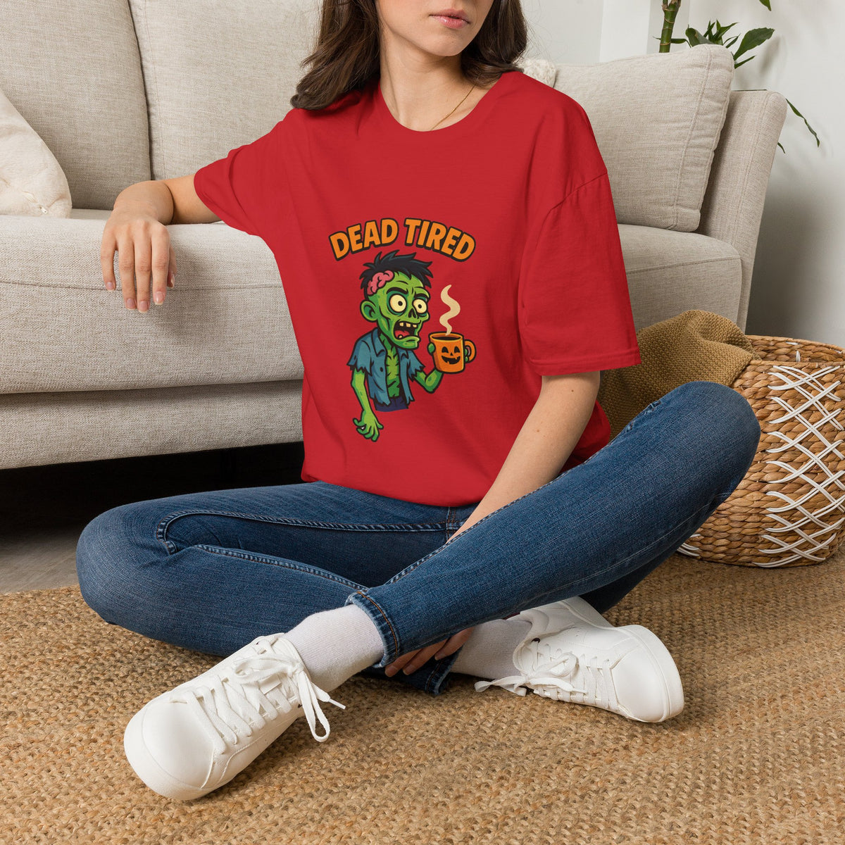 Dead Tired Zombie T-Shirt, Gifts for Halloween