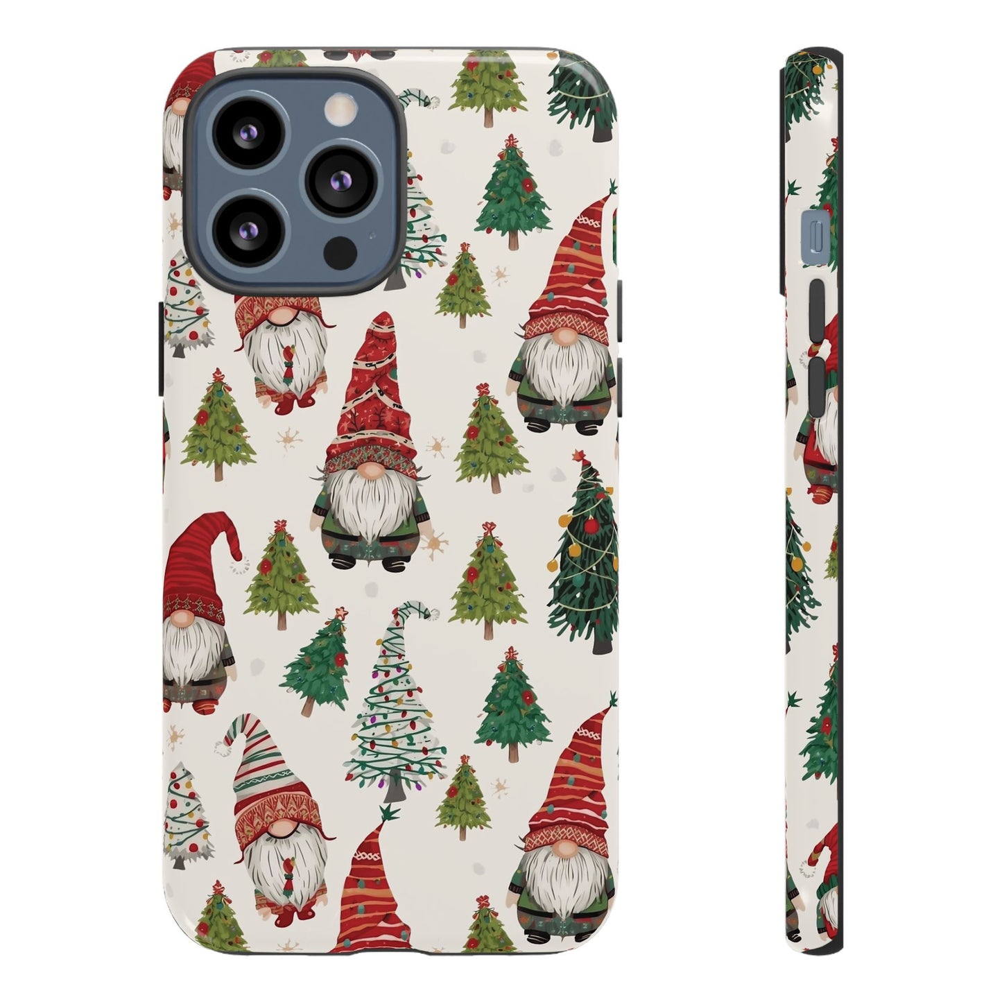 Christmas Gnome Phone Case, Dual Layer Phone Case for Iphone 17, 16, 15, 14, 13, 12, 11 & Samsung