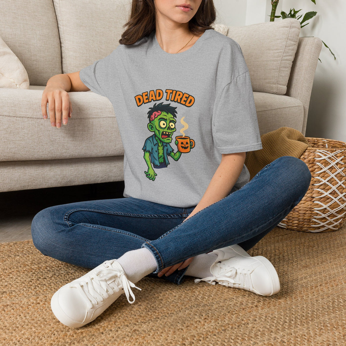 Dead Tired Zombie T-Shirt, Gifts for Halloween