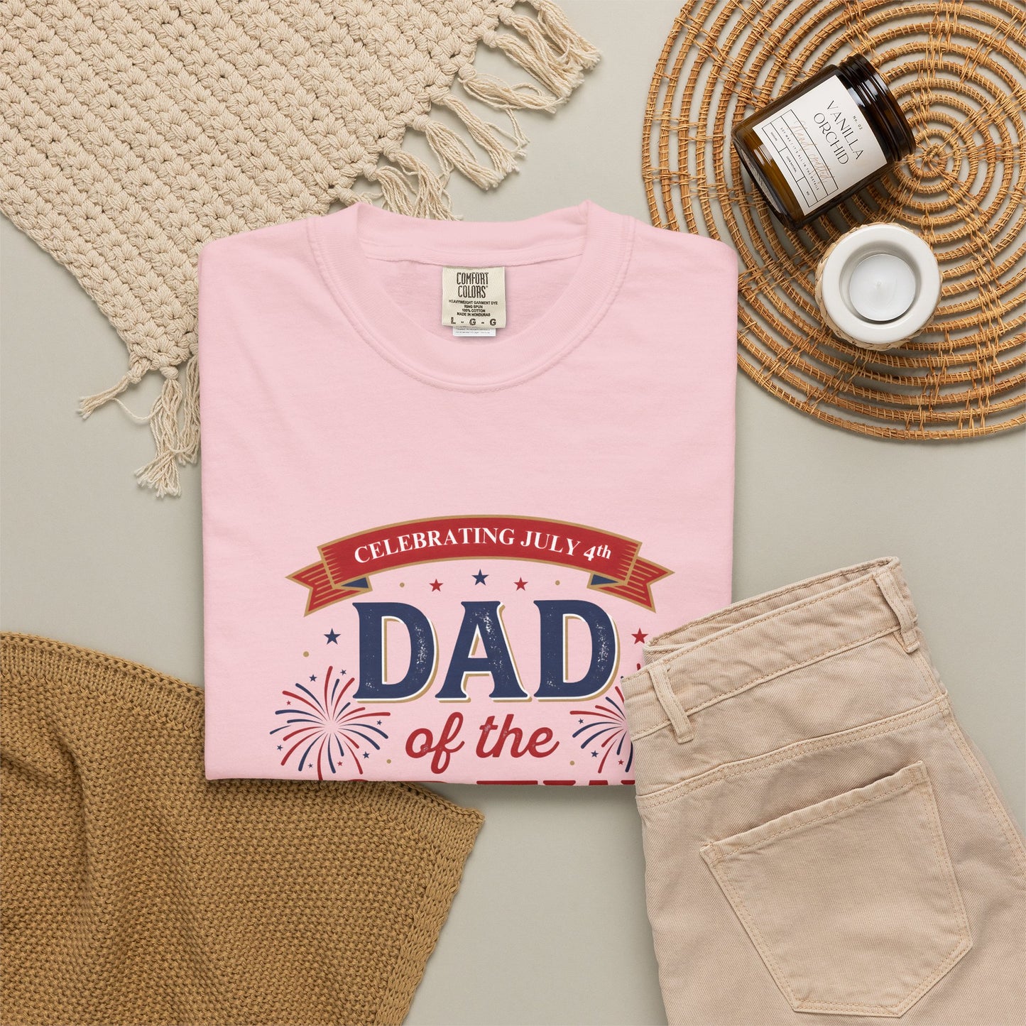 Dad of the Crew T-Shirt — Patriotic 4th of July Tee, Independence Day Shirt