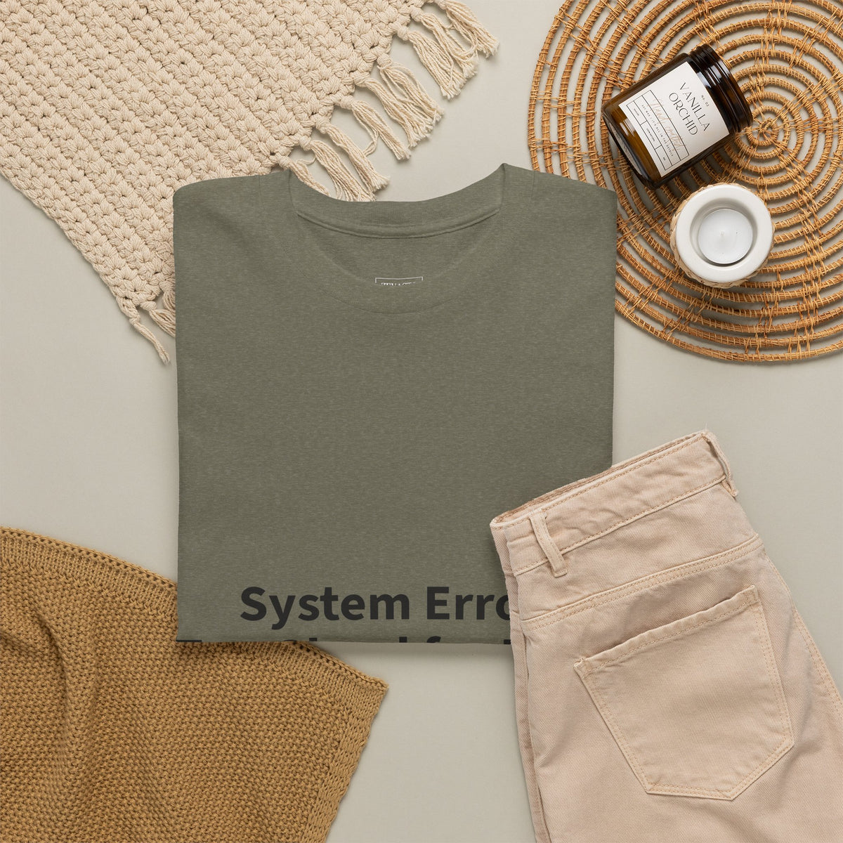 System Error Tee - Unisex Heavy Cotton Shirt, Perfect for Halloween, Geeky Fun