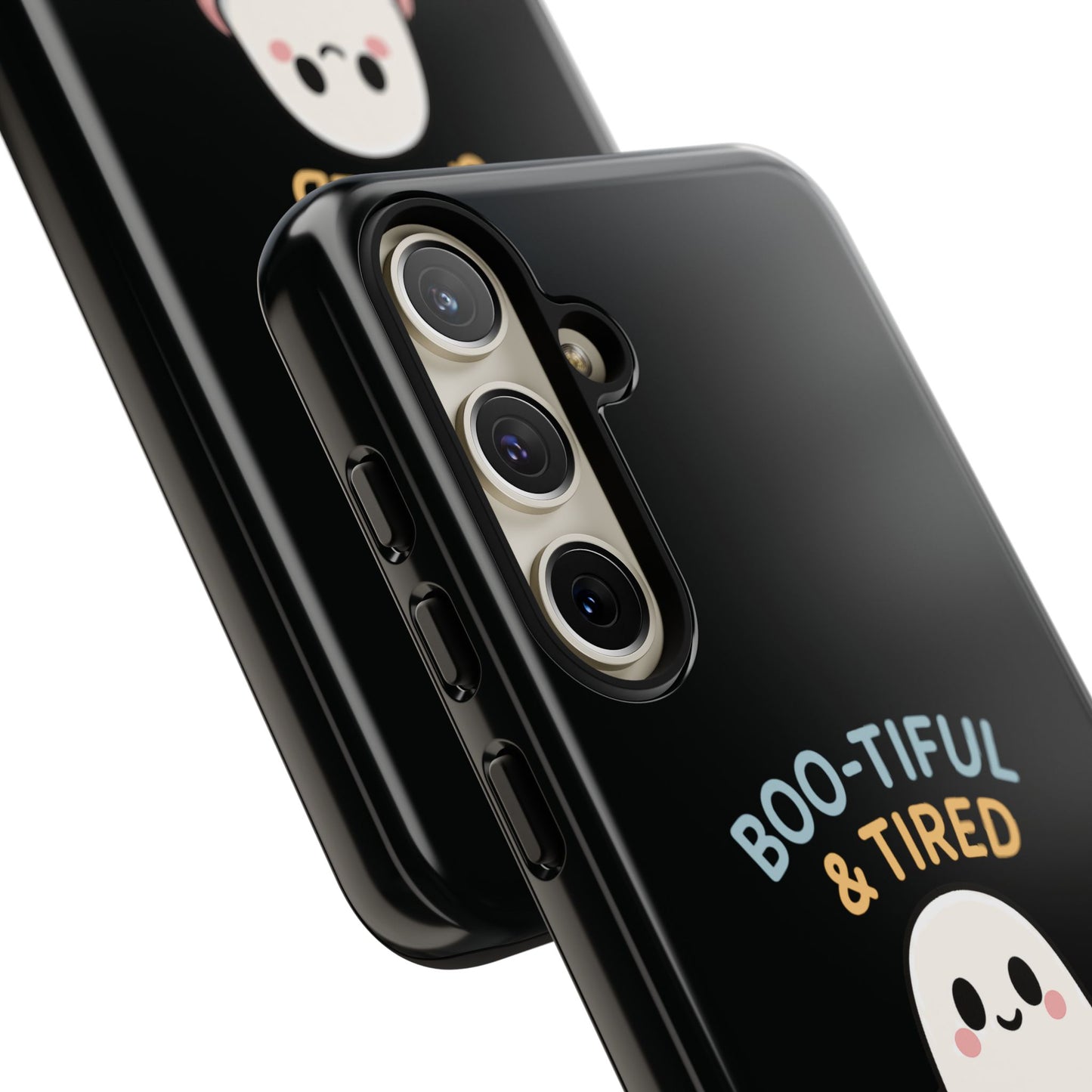 Boo-tiful & Tired Phone Case, Halloween-Themed Design