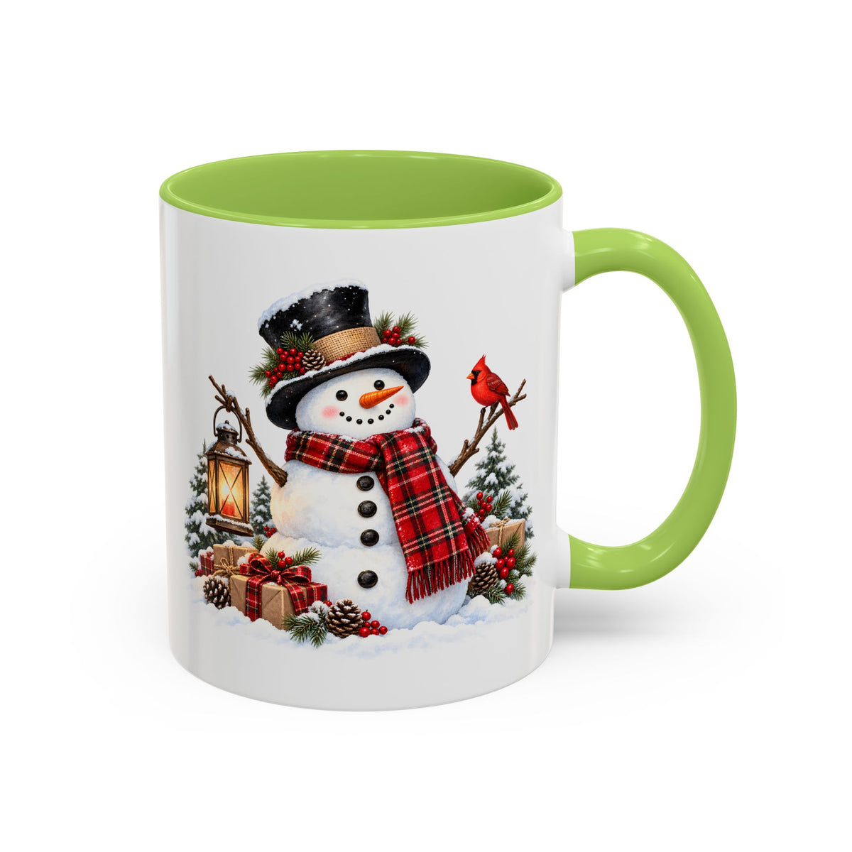 Snowman Christmas Coffee Mug – Festive Holiday Accent Mug (11 oz)