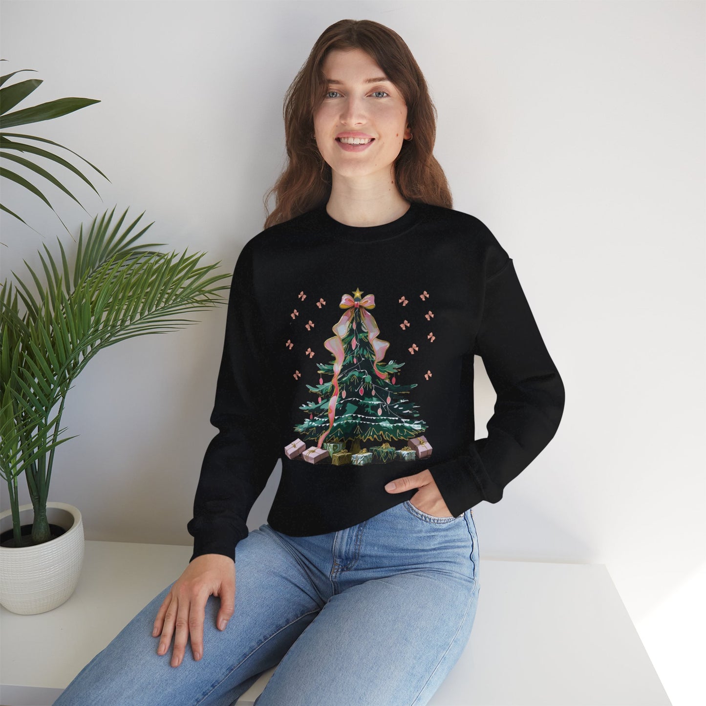 Christmas Tree Sweatshirt | Cozy Holiday Sweatshirt, Unisex Crewneck, Festive Apparel