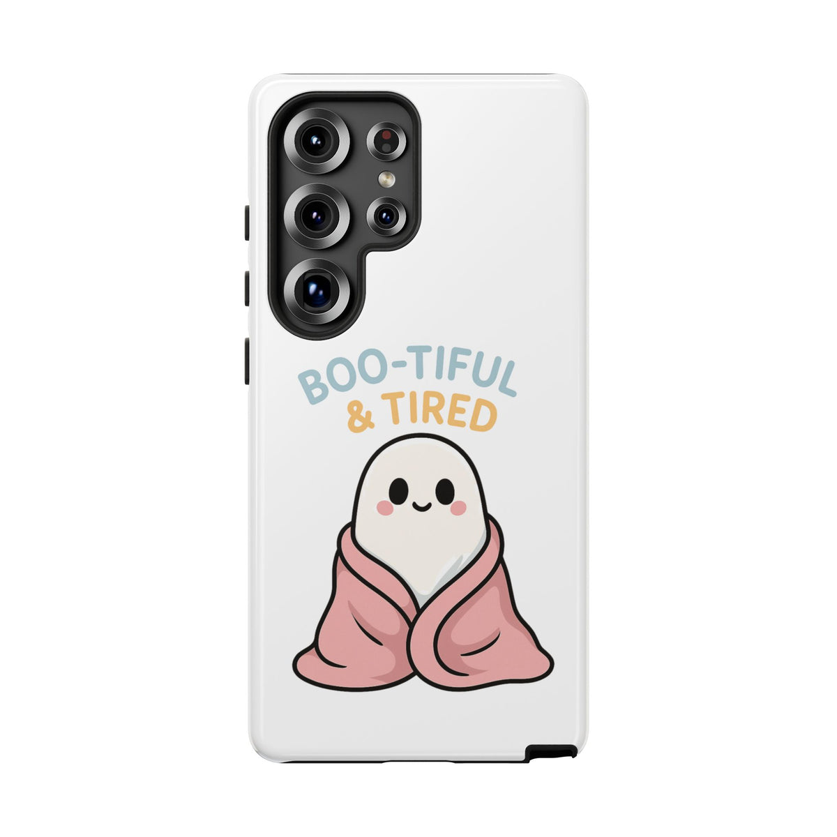 Boo-tiful & Tired Phone Case, Halloween-Themed Design