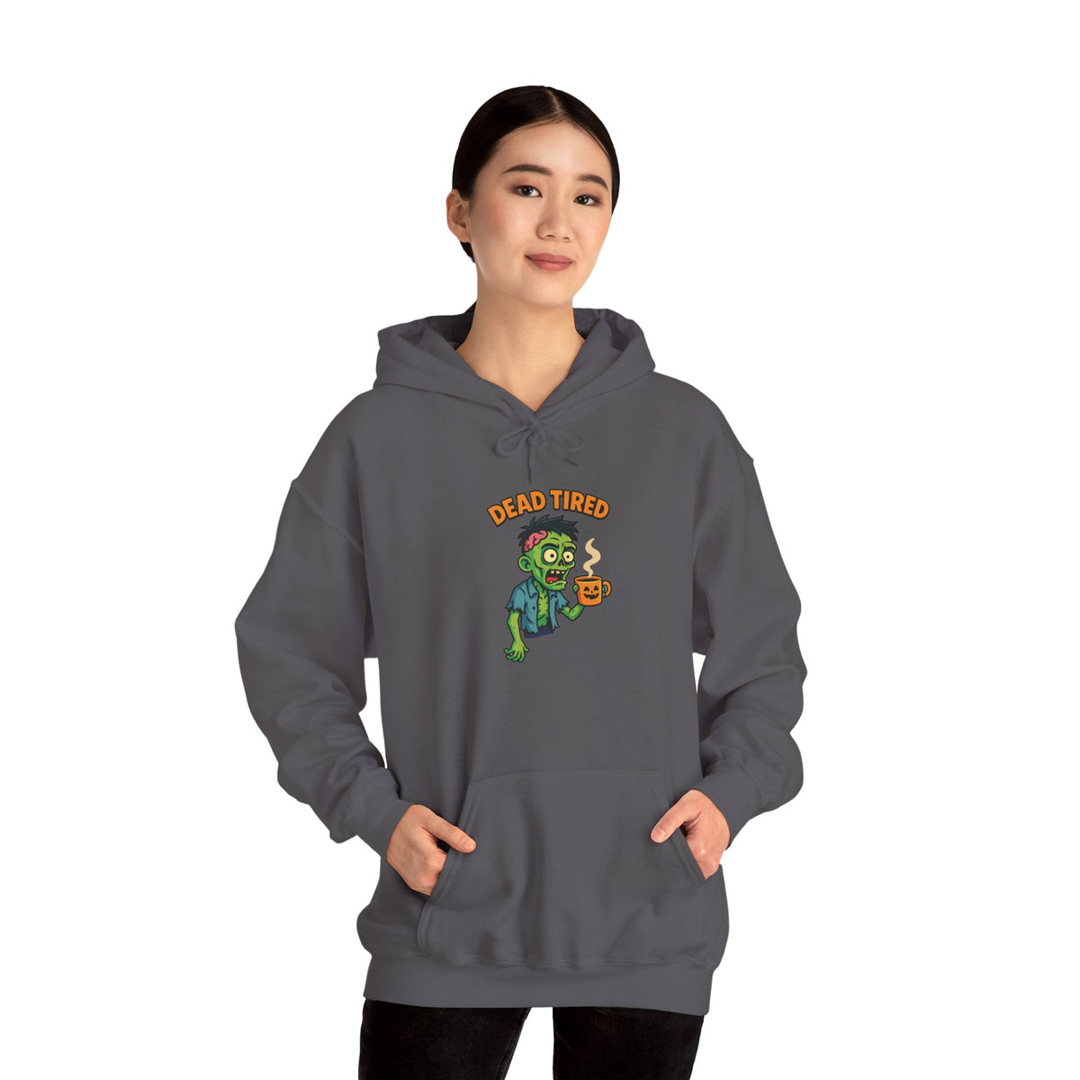 Zombie Themed Unisex Hoodie, Cozy Halloween Sweatshirt, Spooky Season Apparel
