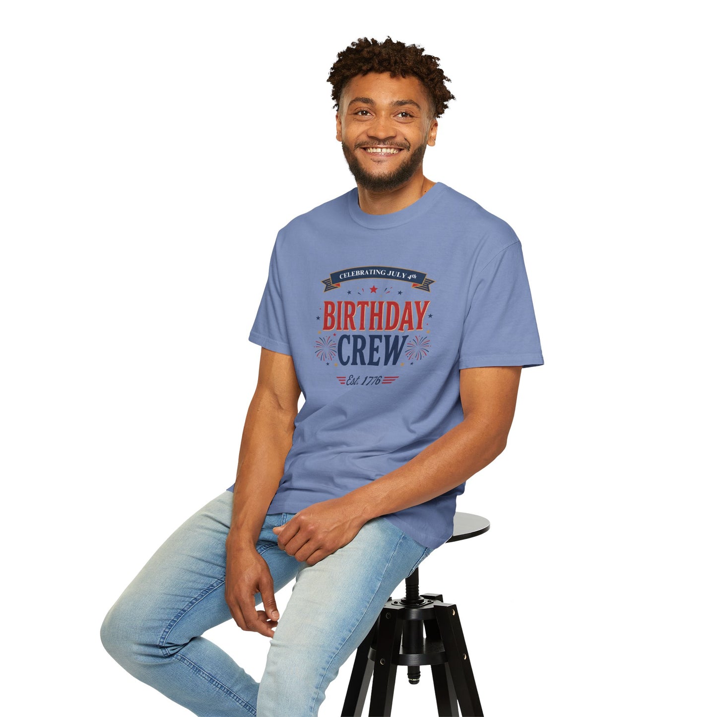 Birthday Crew T-Shirt — Patriotic Celebration Tee, 4th of July Shirt, Independence Day Gift