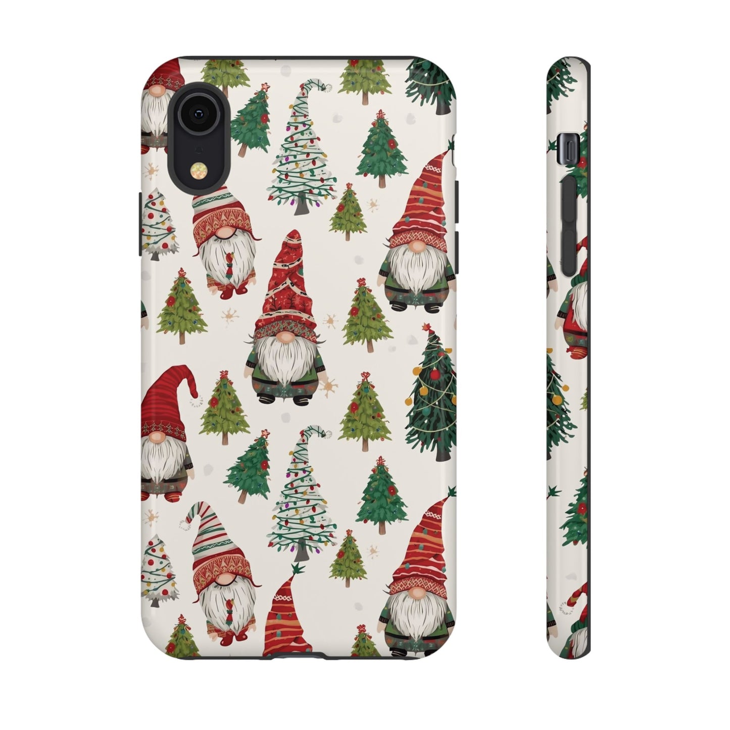 Christmas Gnome Phone Case, Dual Layer Phone Case for Iphone 17, 16, 15, 14, 13, 12, 11 & Samsung