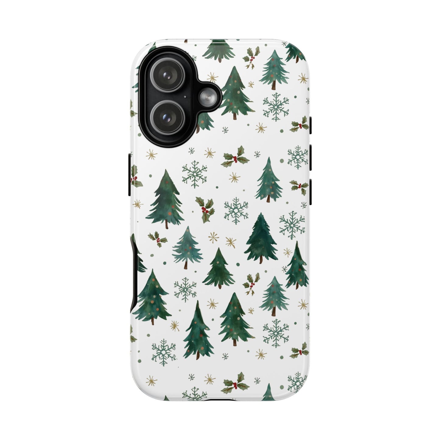 Winter Forest Phone Case, Christmas-Themed Dual Layer Phone Case for Iphone 17, 16, 15 & Samsung