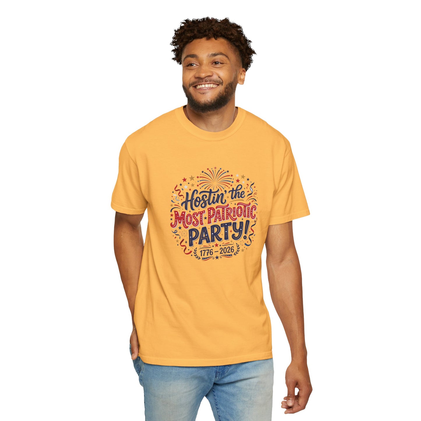Patriotic 'Hostin' the Most Patriotic Party' T-Shirt, 4th of July Shirt, Independence Day Tee