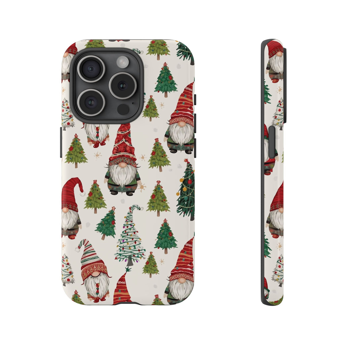 Christmas Gnome Phone Case, Dual Layer Phone Case for Iphone & Samsung