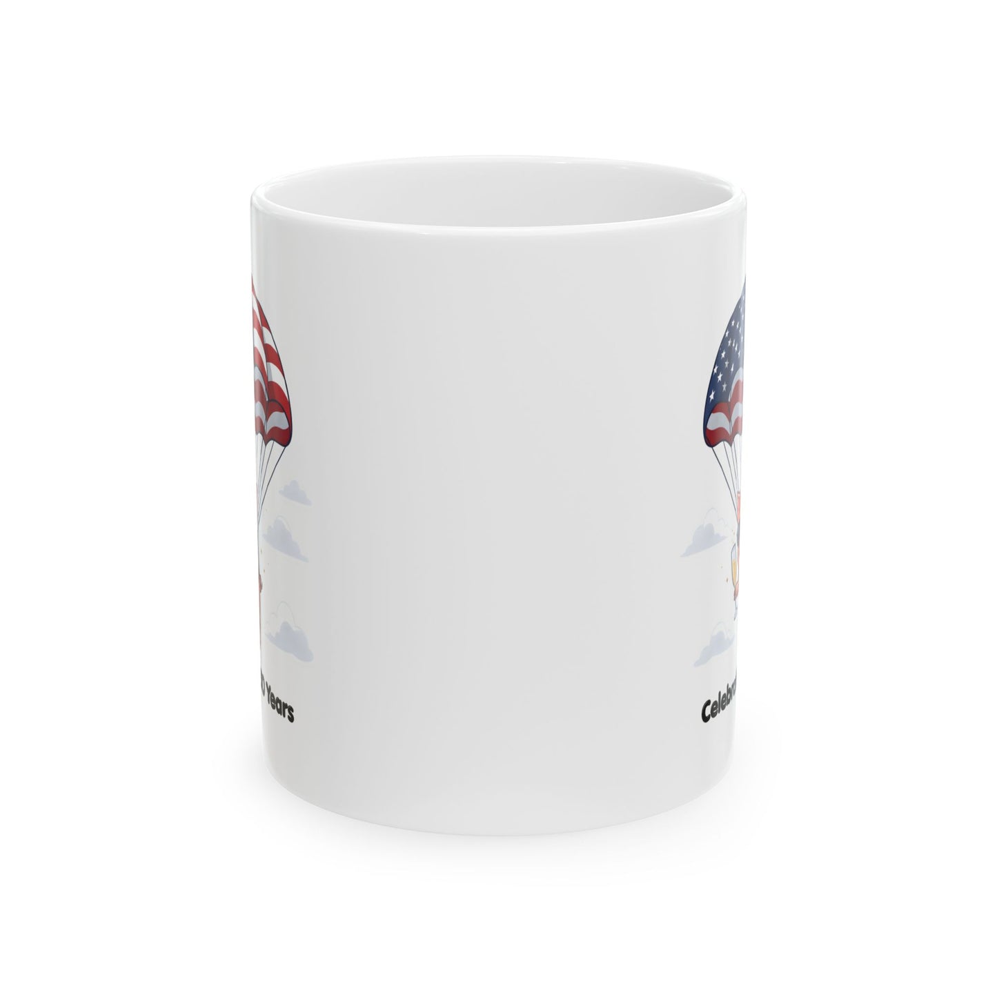 Patriotic Piglet Ceramic Mug