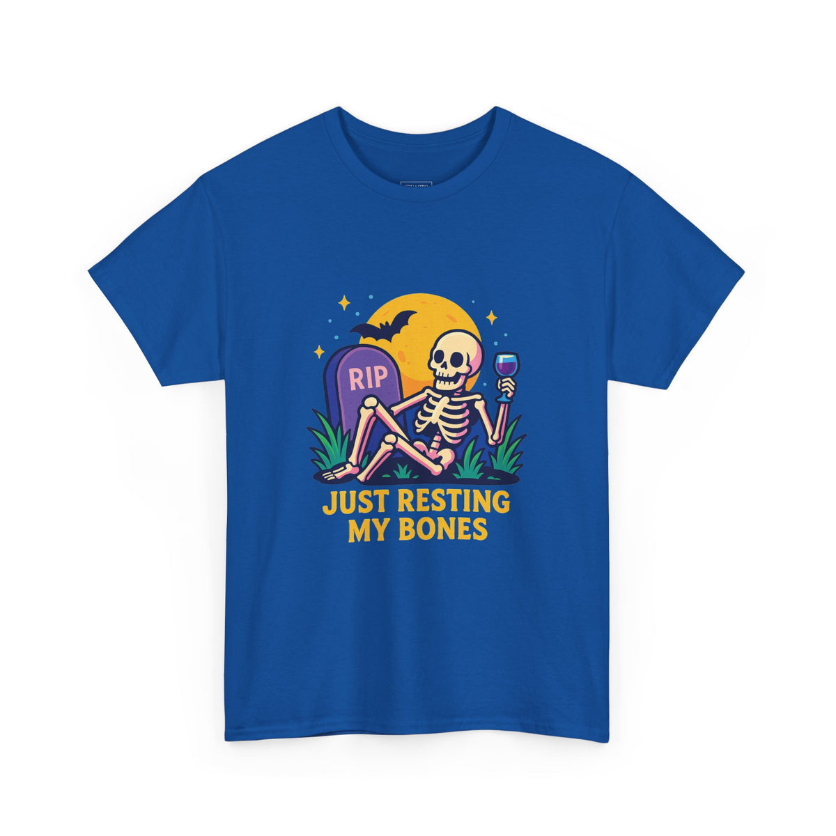 Skeleton Tee - Just Resting My Bones, Unisex Halloween Shirt