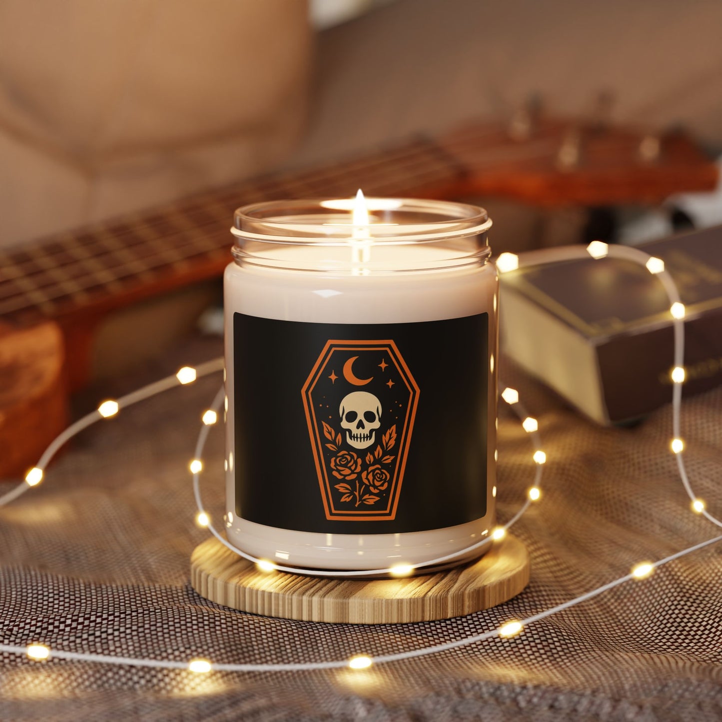 Gothic Skull Scented Soy Candle | Spooky Home Decor | Halloween Gift