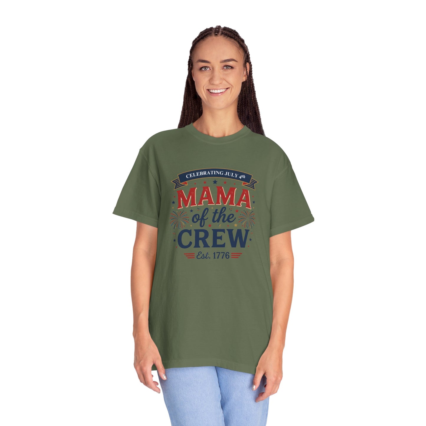 Mama of the Crew T-Shirt — Patriotic 4th of July Tee, Independence Day Shirt