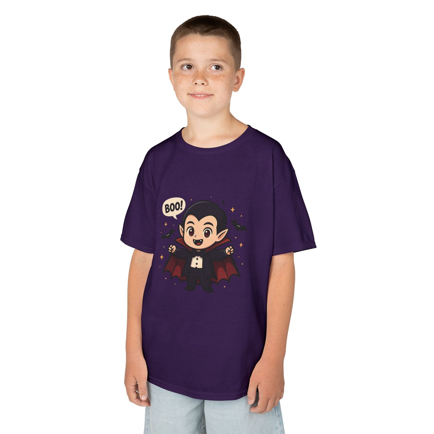 Cute Halloween Kids Tee, Spooky Costume Top, Kids Vampire Shirt, Halloween Party Apparel, Boo Design Tee